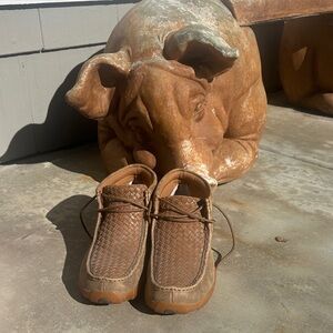 Men's Twisted X Brown Woven Casual Shoes size 10